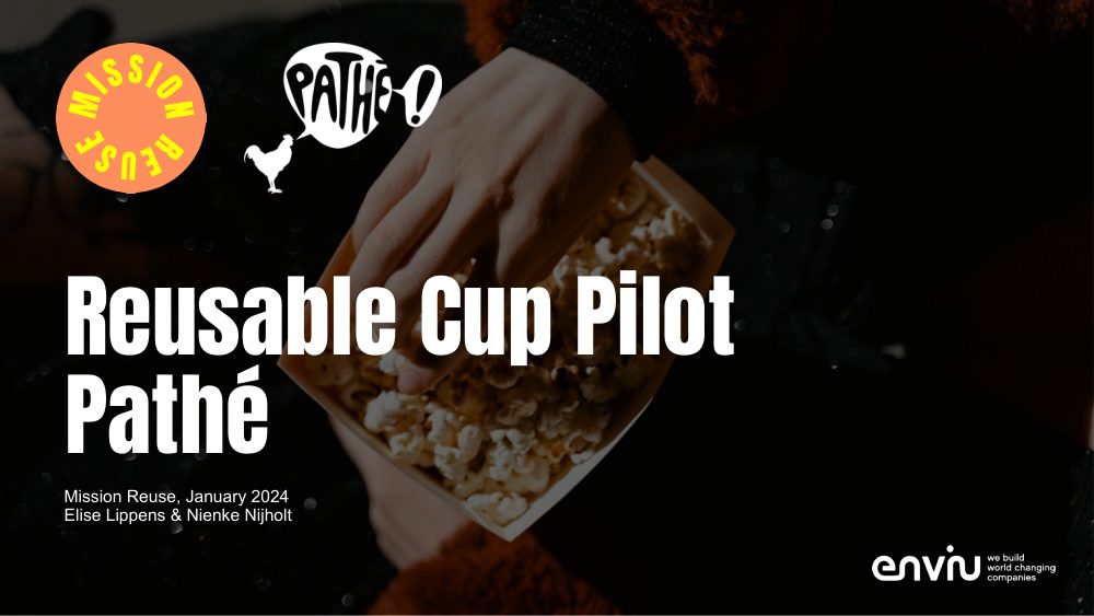 Cover of Reusable packaging at cinemas