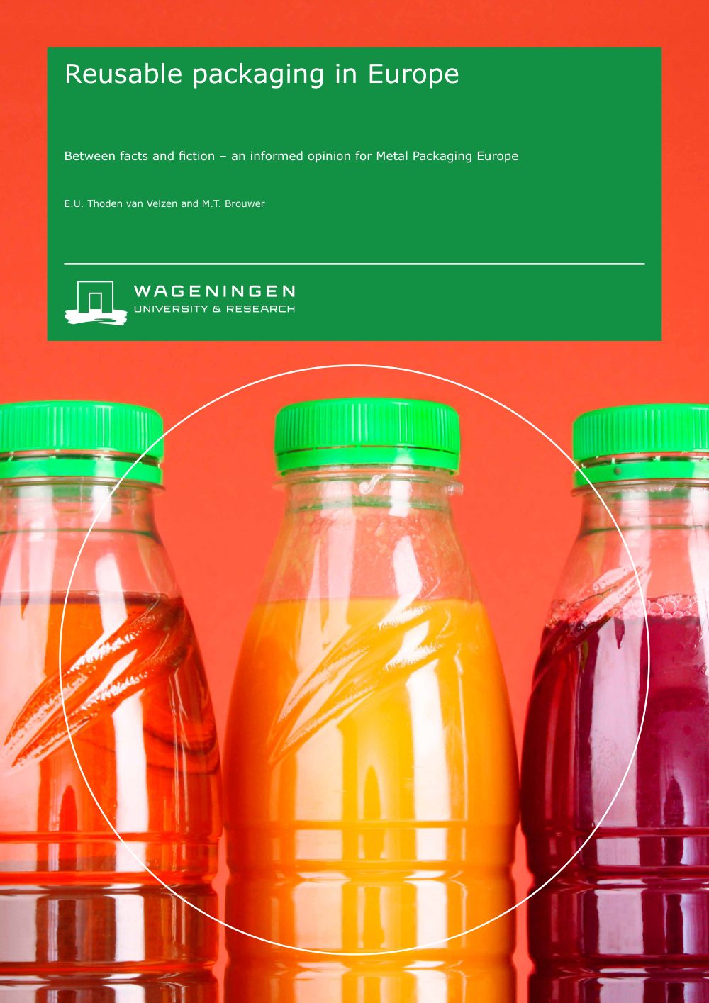 Cover of Reusable packaging, an informed opinion for Metal Packaging Europe