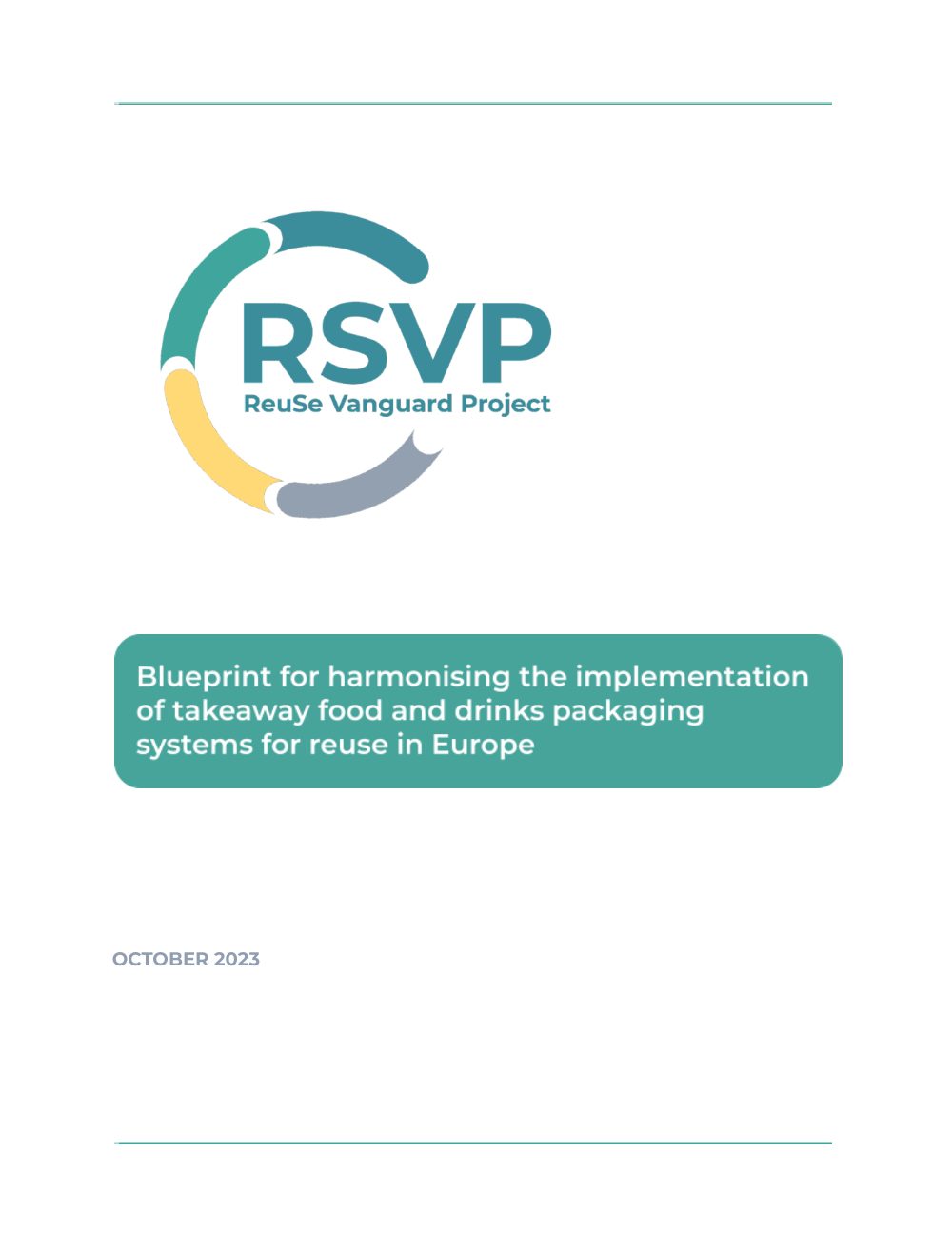 Cover of Harmonising the implementation of takeaway food and drink reusable packaging