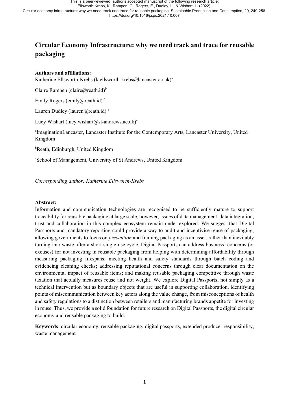 Cover of Why we need track and trace for reusable packaging
