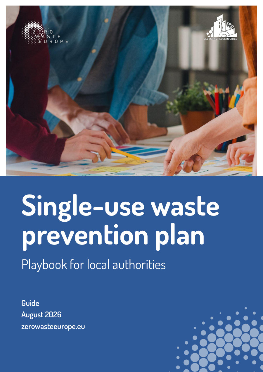 Cover of Single-use waste prevention plan – Playbook for local authorities