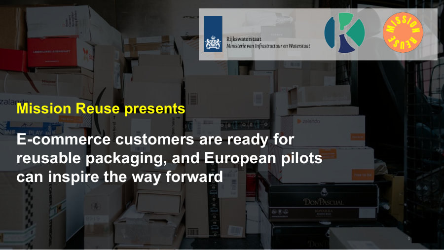 Cover of E-commerce customers are ready for reusable packaging, and European pilots can inspire the way forward