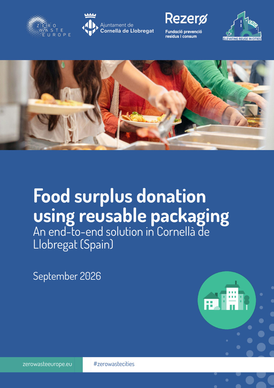 Cover of Food surplus donation using reusable packaging: an end-to-end solution in Cornellà de Llobregat (Spain)