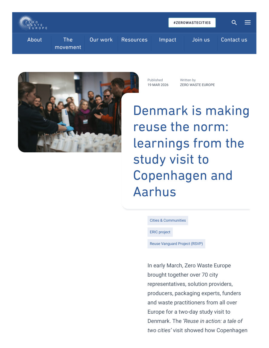 Cover of Denmark is making reuse the norm: learnings from the study visit to Copenhagen and Aarhus