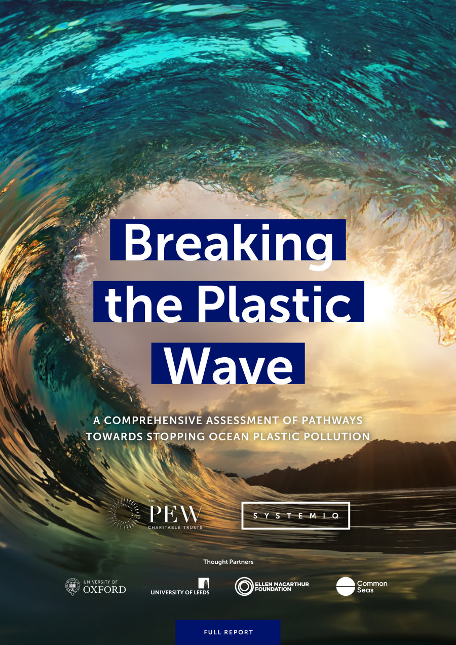 Cover of Breaking the Plastic Wave: A Comprehensive Assessment of Pathways Towards Stopping Ocean Plastic Pollution