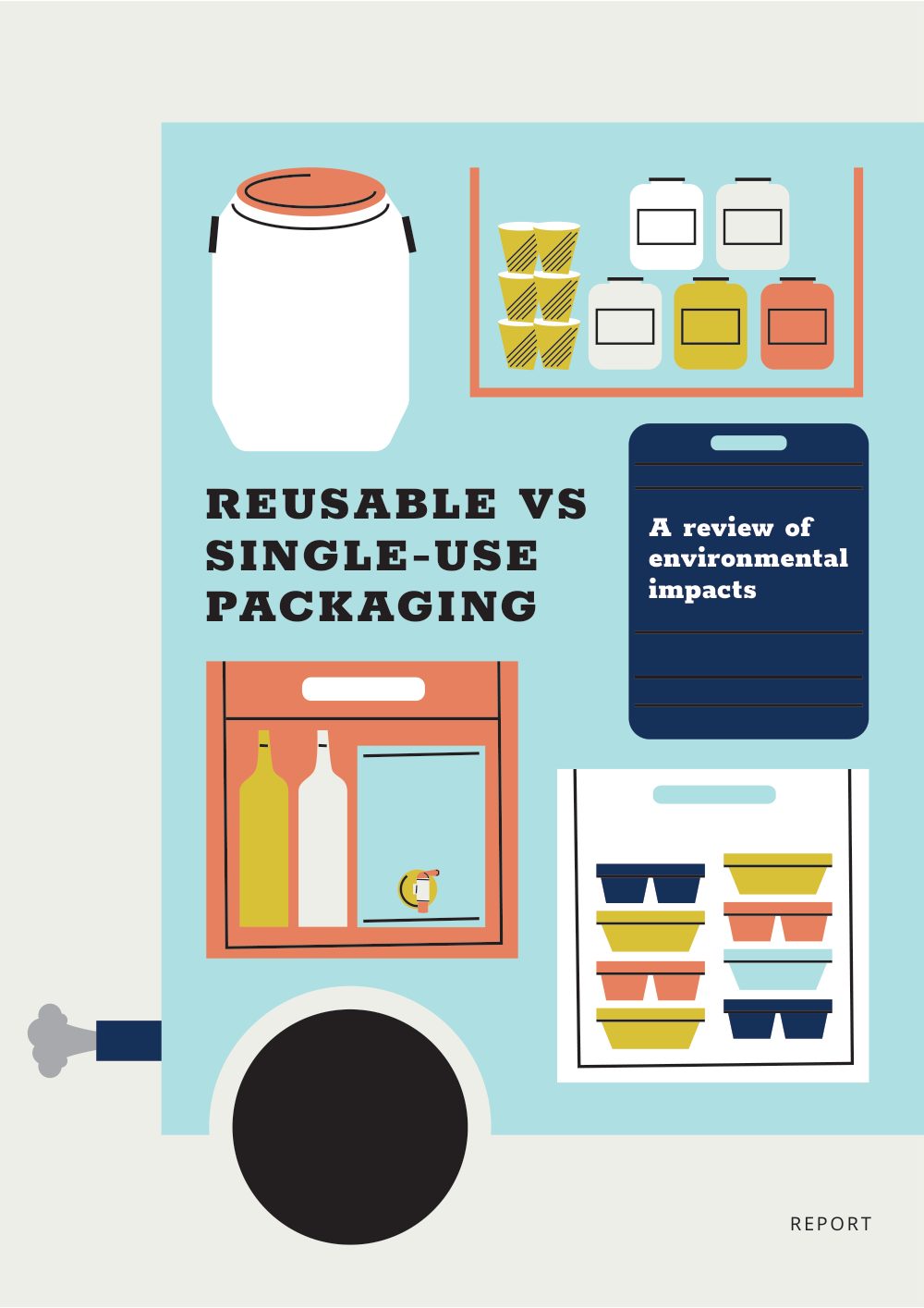 Cover of Reusable vs single-use packaging: a review of environmental impacts